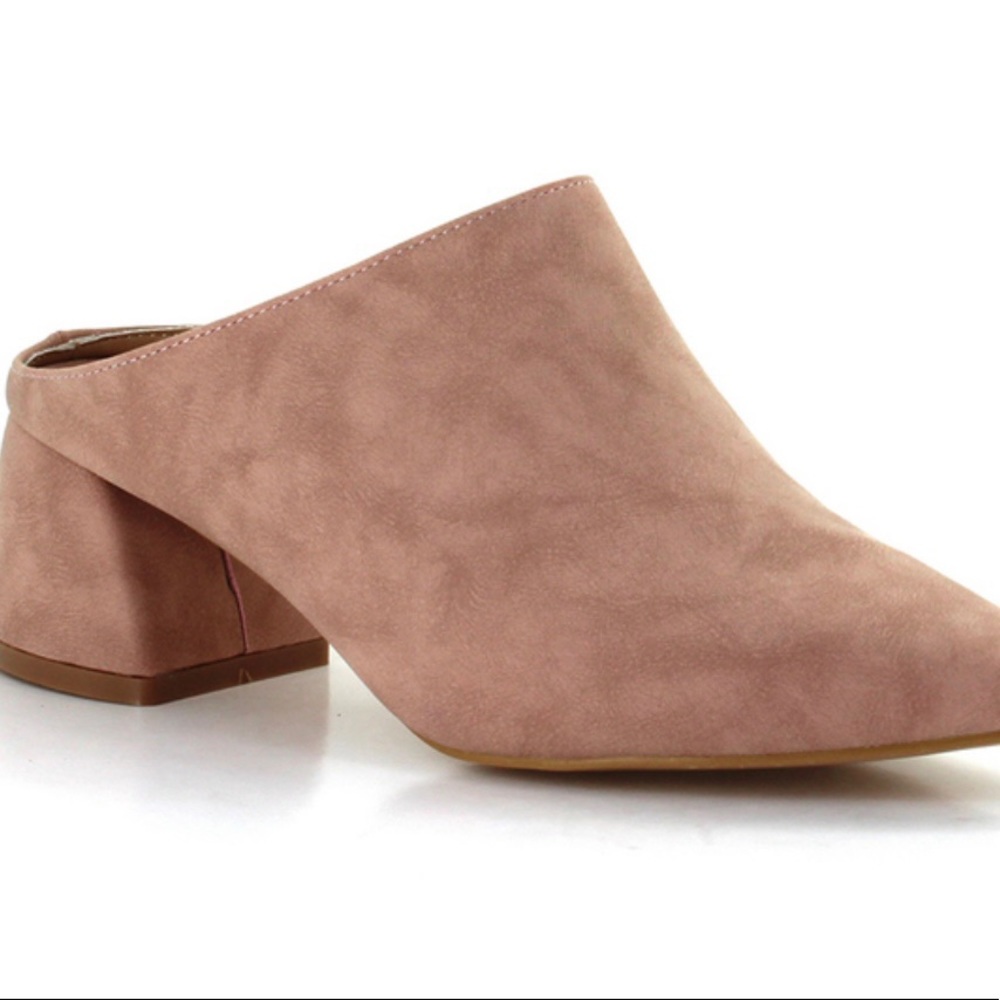 Seven) Monika Mules in Dusty pink